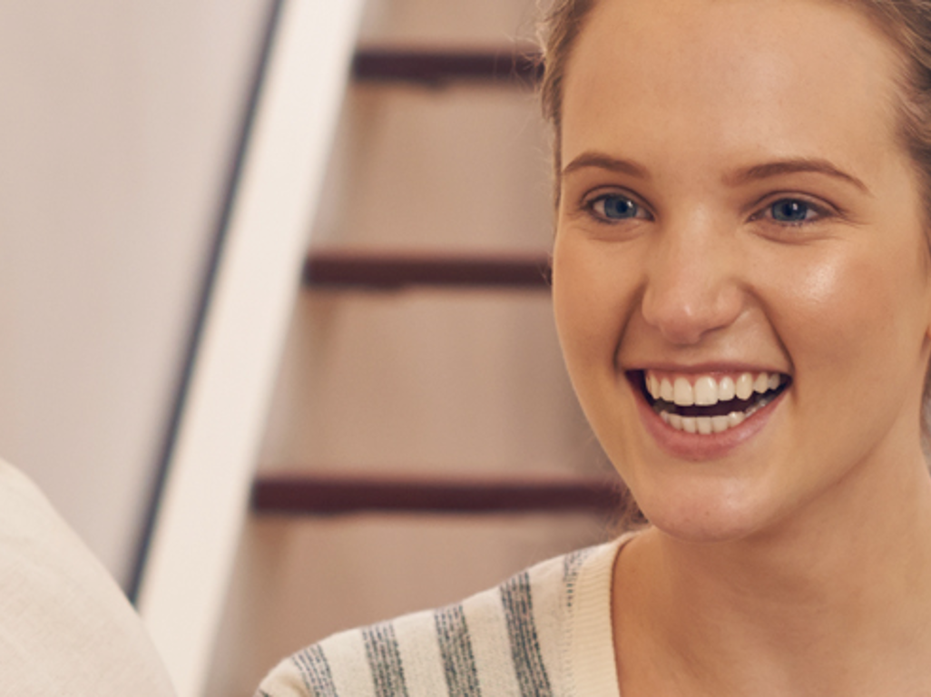 Woman smiling